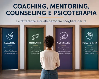 Coaching, mentoring, counseling e psicoterapia: come scegliere il percorso più adatto alle proprie esigenze