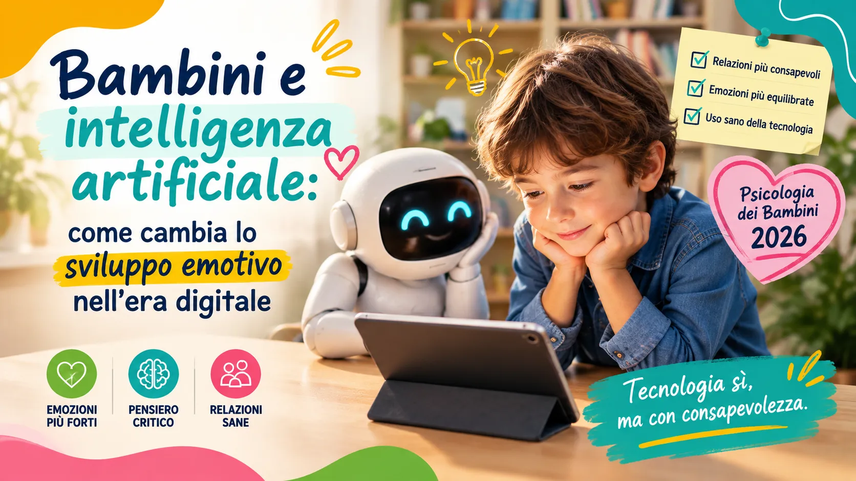 Bambini e intelligenza artificiale: come cambia lo sviluppo emotivo nell’era digitale