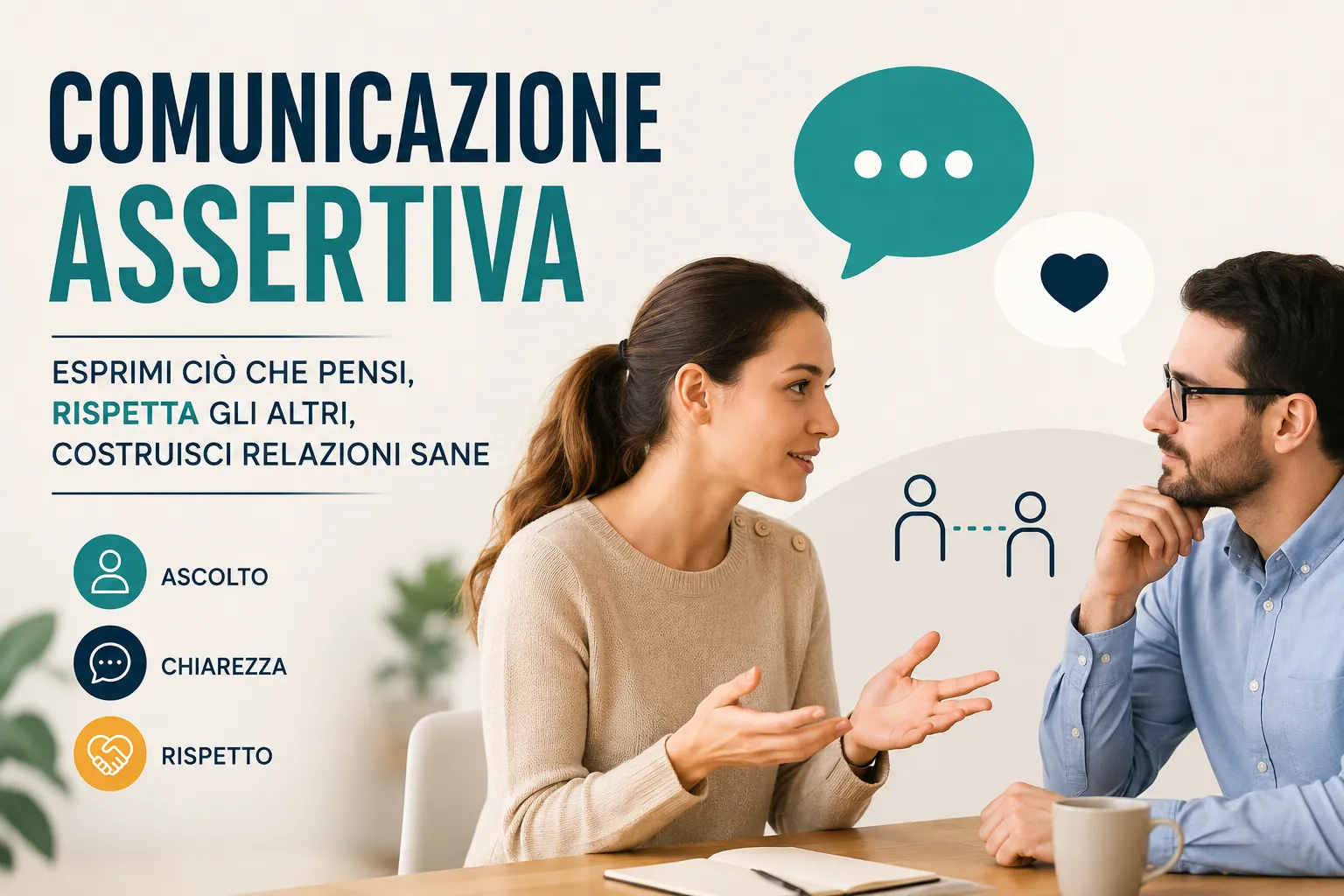 Comunicazione assertiva: come esprimere ciò che pensi senza conflitti né rinunce