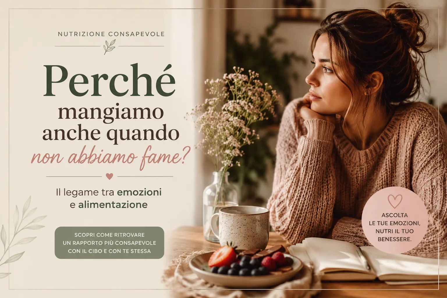 Perché mangiamo anche quando non abbiamo fame? Il legame tra emozioni e alimentazione
